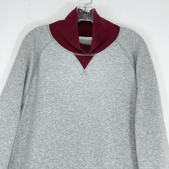 Mens Turtleneck Fleece Sweatshirt XLarge in Soft Grey Heather Club Room - Picture 4 of 16